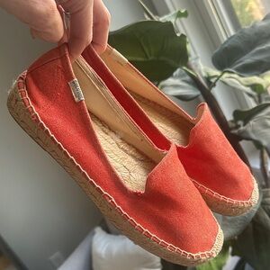 Soludos Coral Canvas Espadrille Slip-On